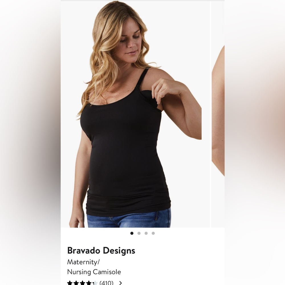 Black Maternity Nursing Camisole